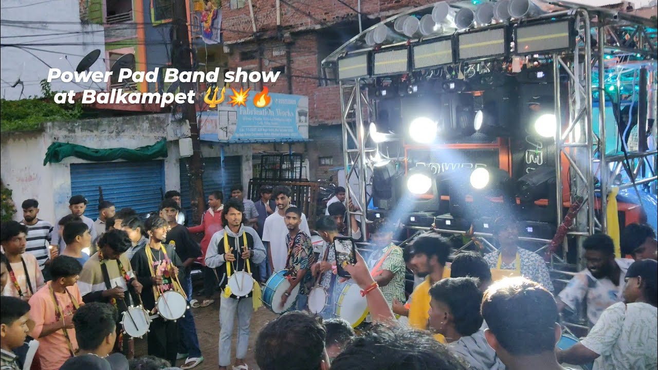 New Power Pad Band entry on balkampet bonalu 2025🥁🔊#trending #viralvideos