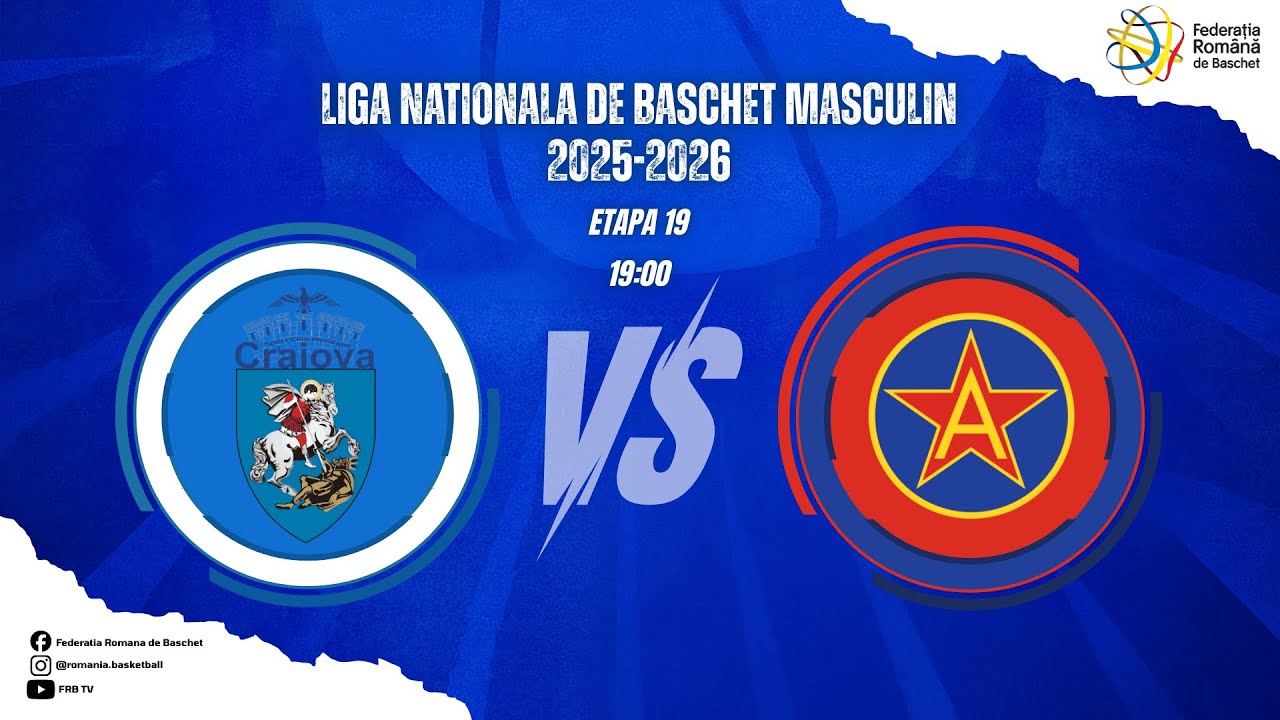 Liga Nationala de Baschet Masculin 25/26 -SCMU Craiova vs CSA Steaua Sharks București