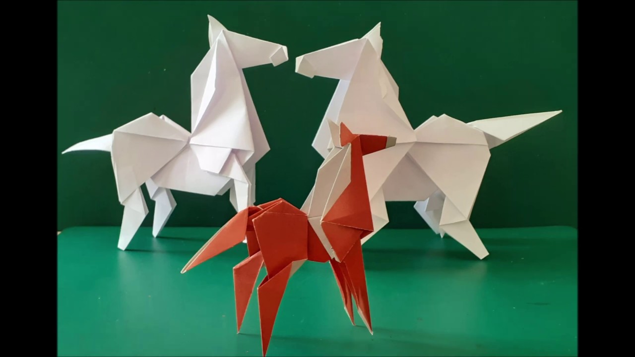 origami cheval