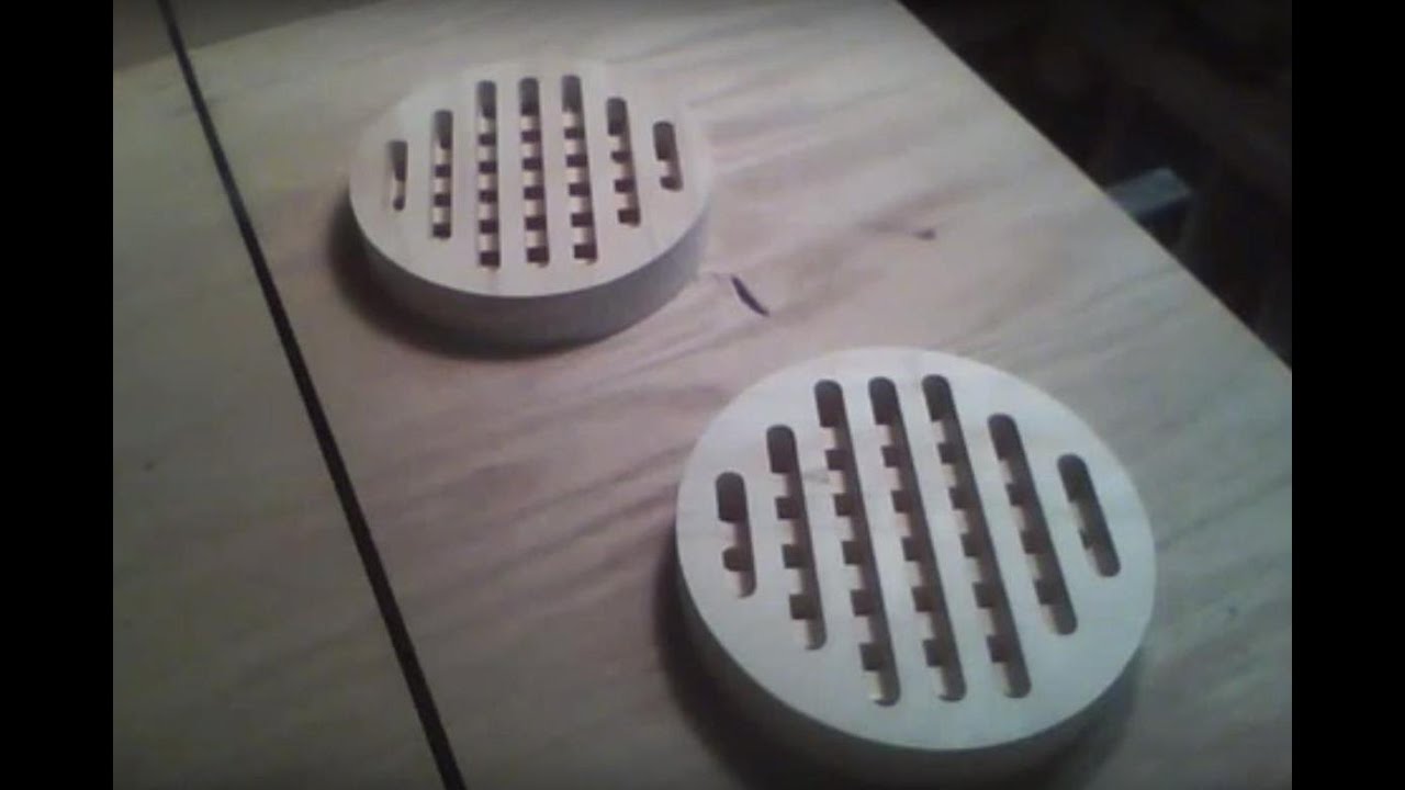 I experiment with double sided mini waffle trivets on my CNC