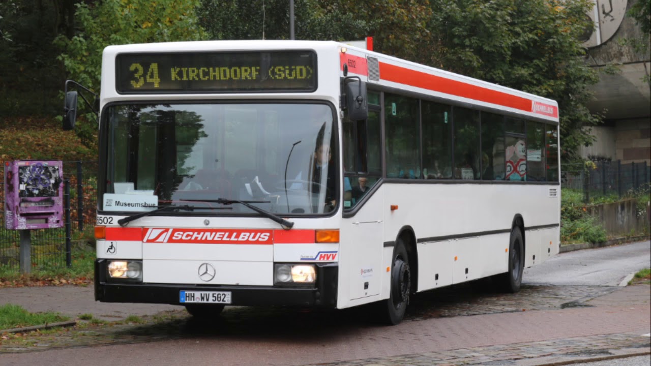 (SOUND) Hamburger Omnibusverein e. V. - Mitfahrt im MB O405 N1 - HH-WV 502 - Ex HOCHBAHN 6502