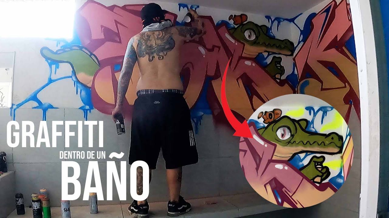 Las Mejores GRAFFITI QUICK LETTERS dentro de un BAÑO | Nuevo FOKODRILO