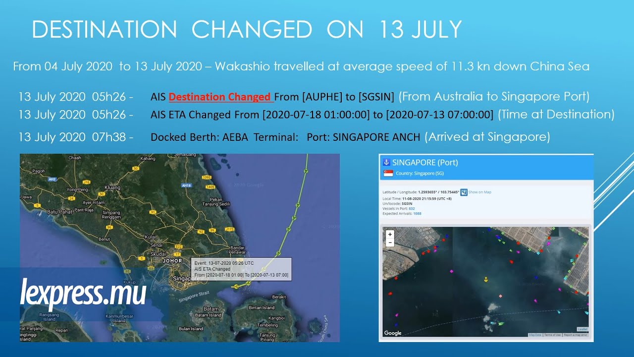 Le trajet du MV Wakashio retracé par un informaticien