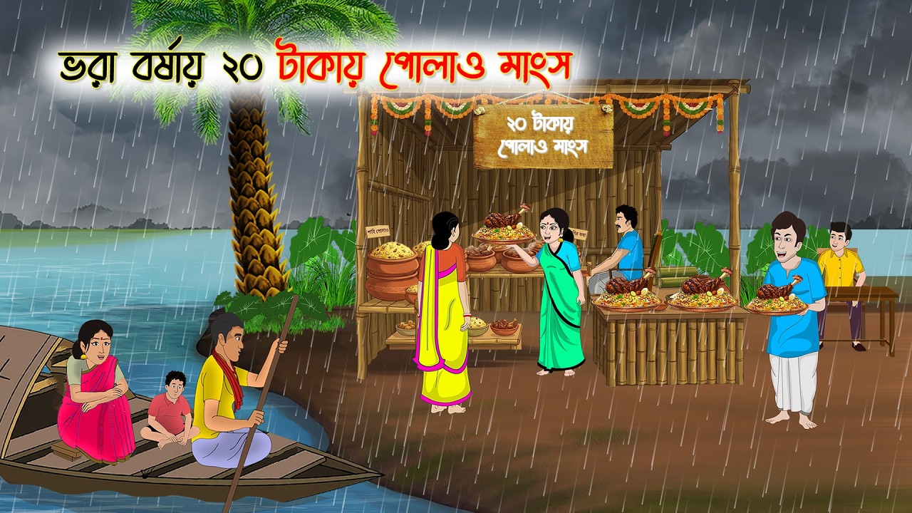 ভরা বর্ষায় ২০ টাকায় পোলাও মাংস | ঠাকুমার ঝুলি | Thakumar Jhuli | Bangla Cartoon