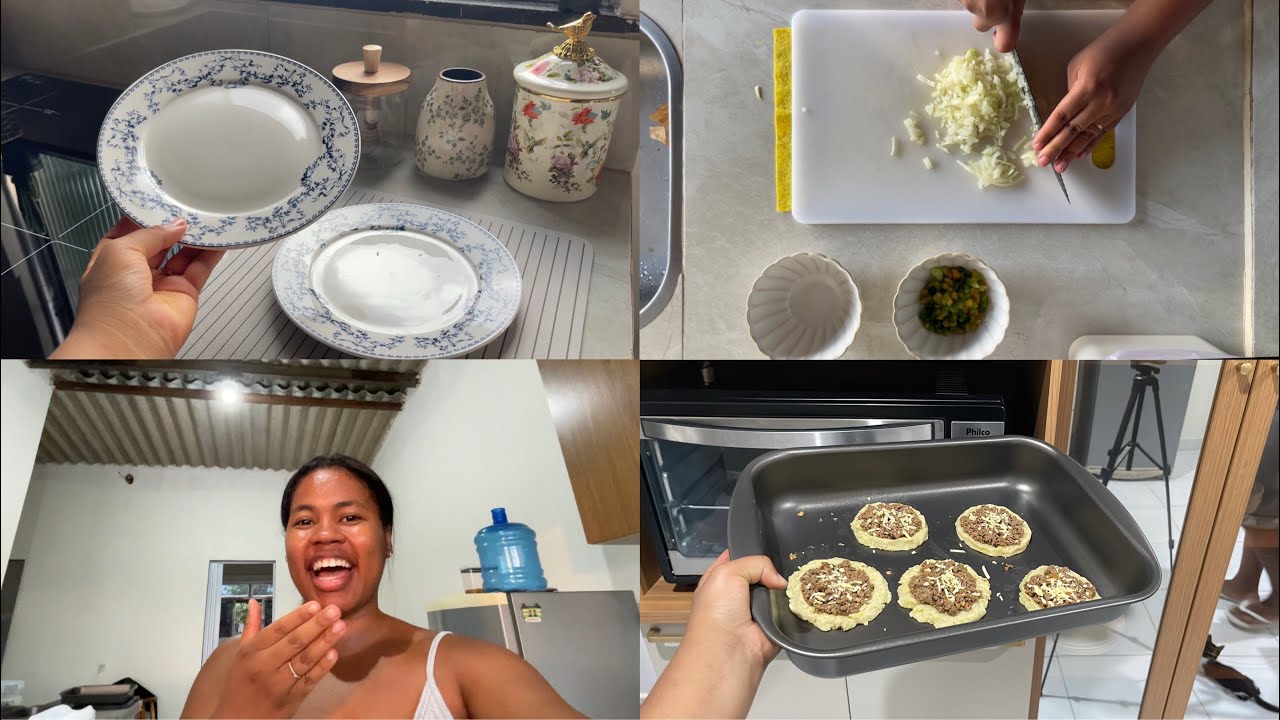 rotina simples de uma recém casada & esfirra para o jantar