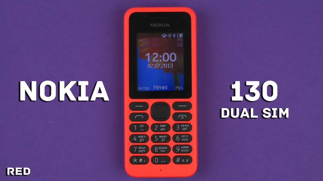 Распаковка Nokia 130 Dual SIM Red