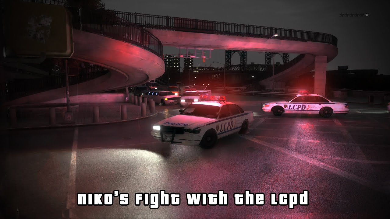 GTA IV with RTX mod - Niko fights the LCPD