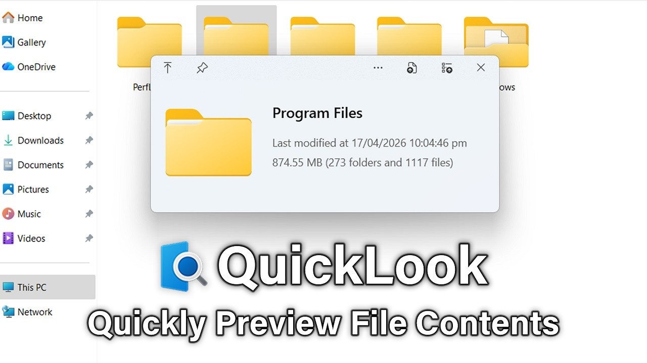 QuickLook : Quickly Preview File Contents on Windows