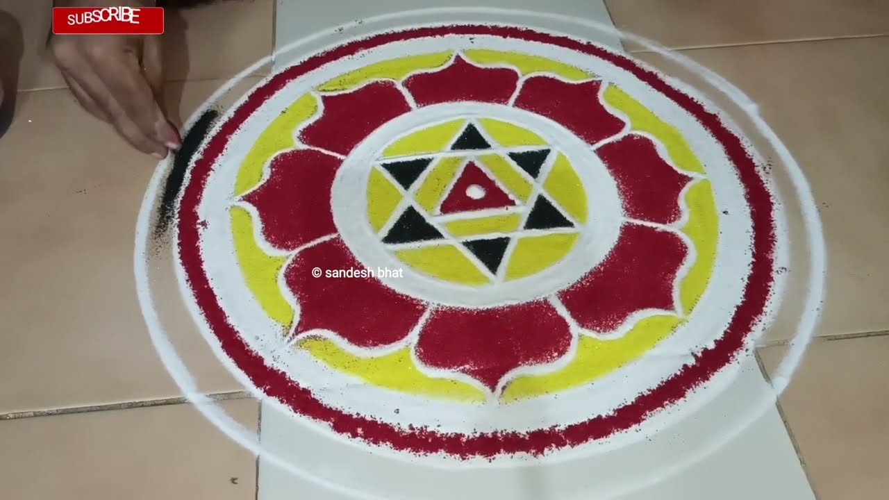ದುರ್ಗಾ ಯಂತ್ರ ಬಿಡಿಸುವ ಸುಲಭ ವಿಧಾನ |Easy way to draw Durga Yantra  | Durga Mandala