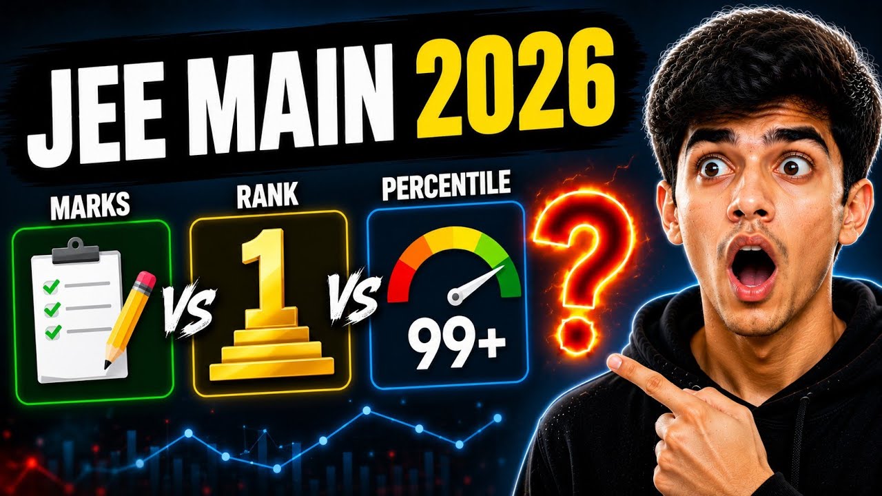 JEE Main 2026 Marks vs Rank vs Percentile 🔥 | Safe Score Revealed