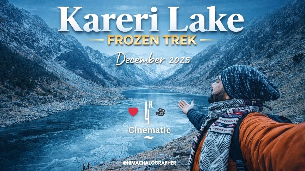 Kareri Lake Trek ❤️ in Winters ❄️ - Full Detailed Cinematic Vlog