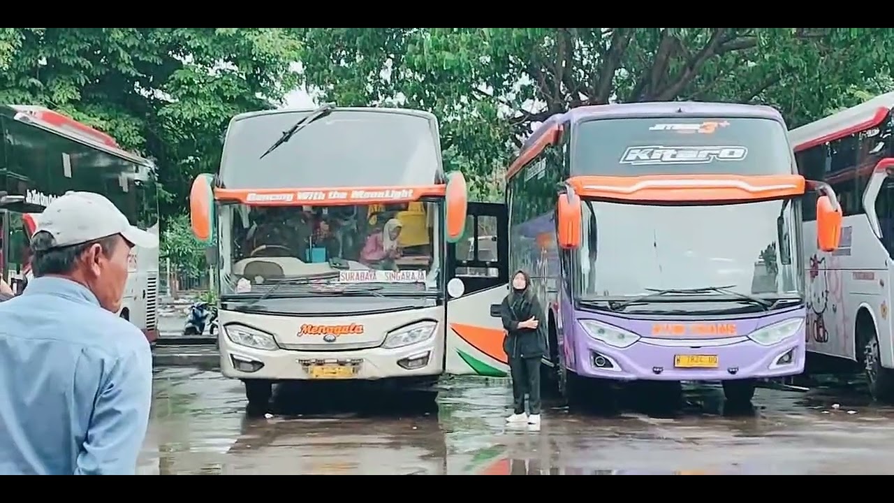 #Bus Menggala Surabaya Ke Singaraja Bali, Shelter 23 Terminal Purabaya Bungurasih Surabaya.