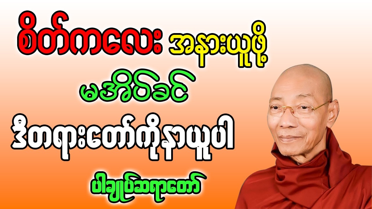 စိတ်ကလေးအနားယူဖို့ မအိပ်ခင်မှာ ဒီတရားတော်ကို နာယူပါ#ပါချုပ်ဆရာတော်