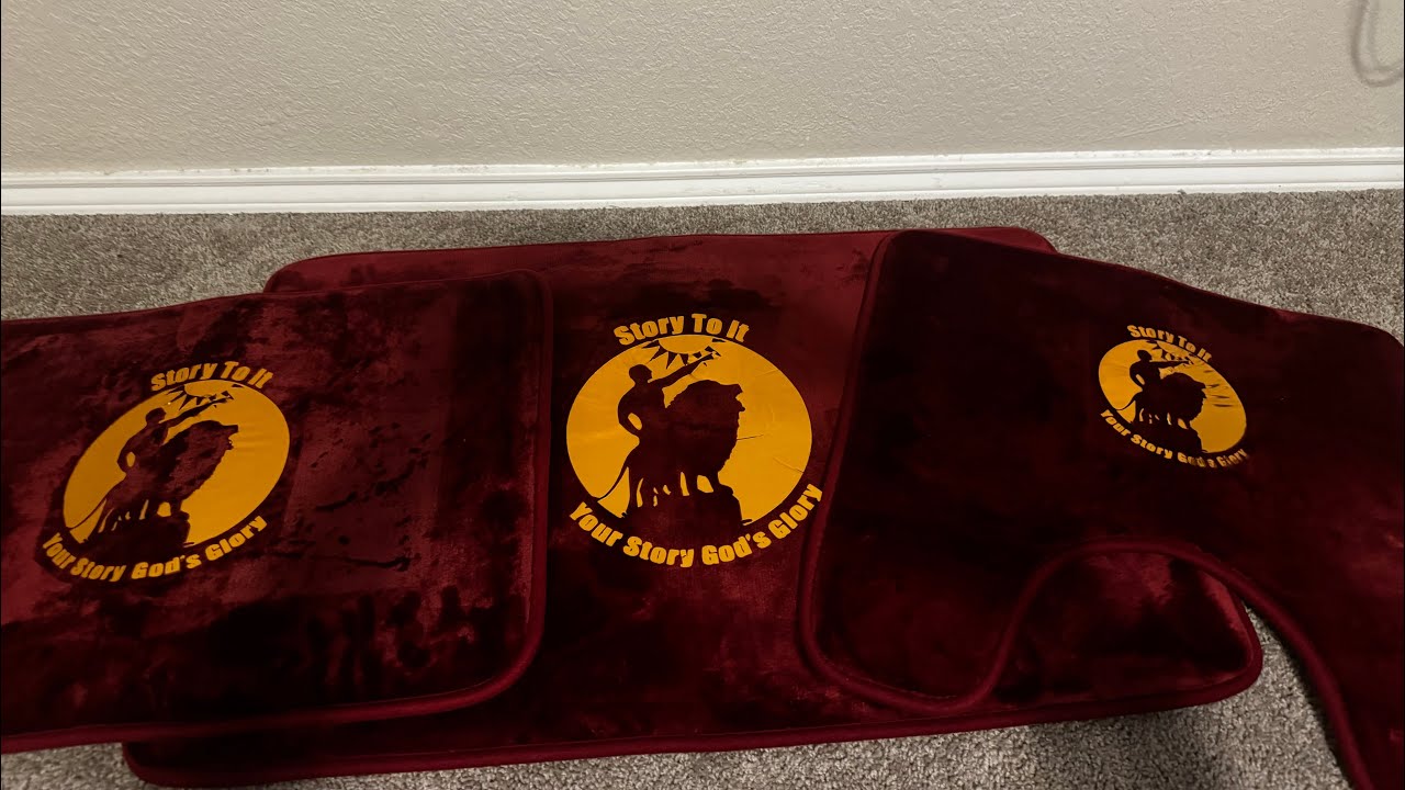 DIY BATHROOM RUG MAT SET HTV heat transfer vinyl