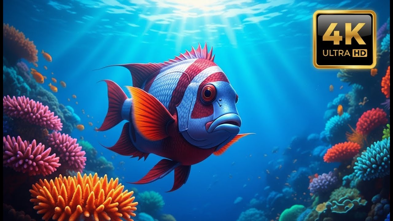 Relaxing Underwater Fish Swimming 🐠 for Stress Relief