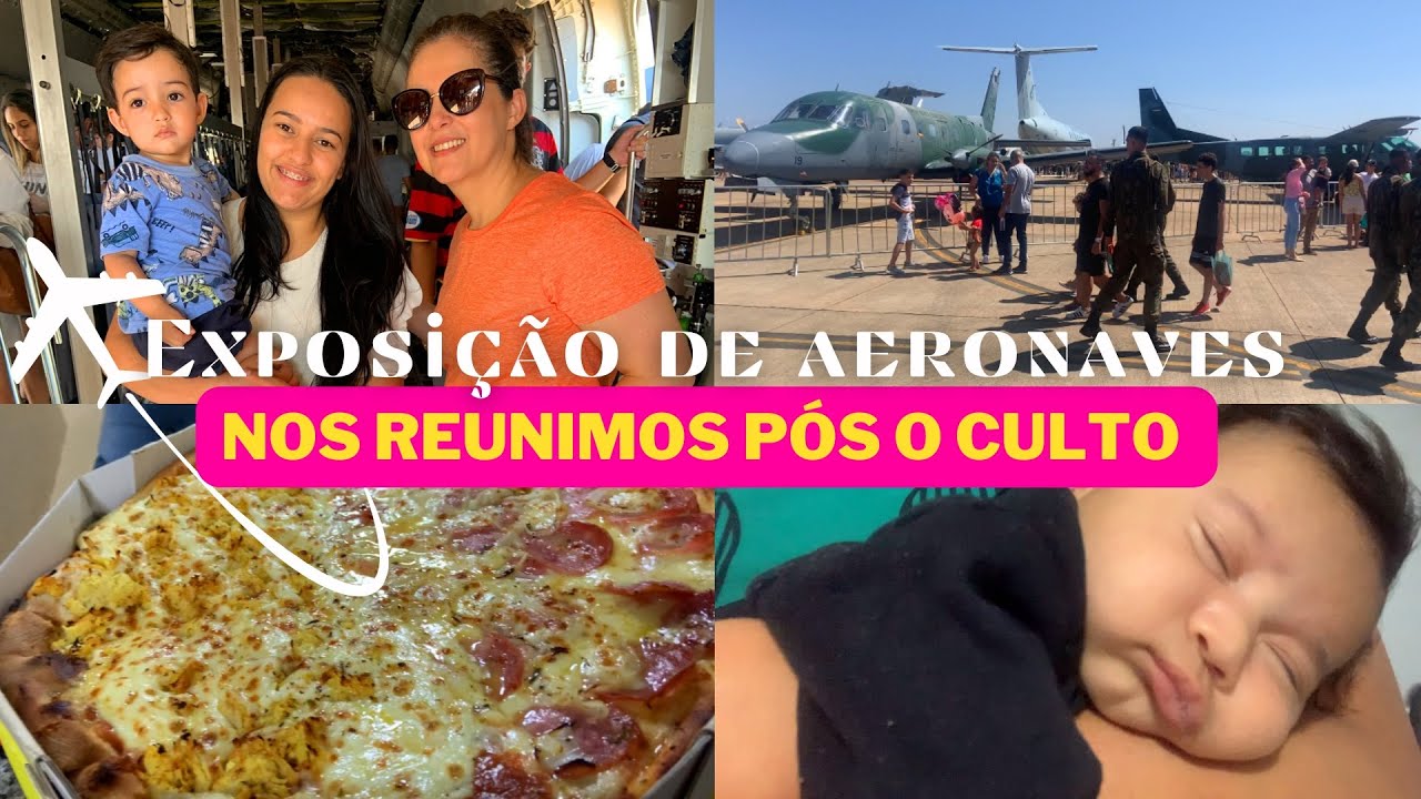FOMOS EM UMA EXPOSIÇÃO NA BASE AÉREA DE BRASÍLIA! ELE FICOU ENCANTADO 😍