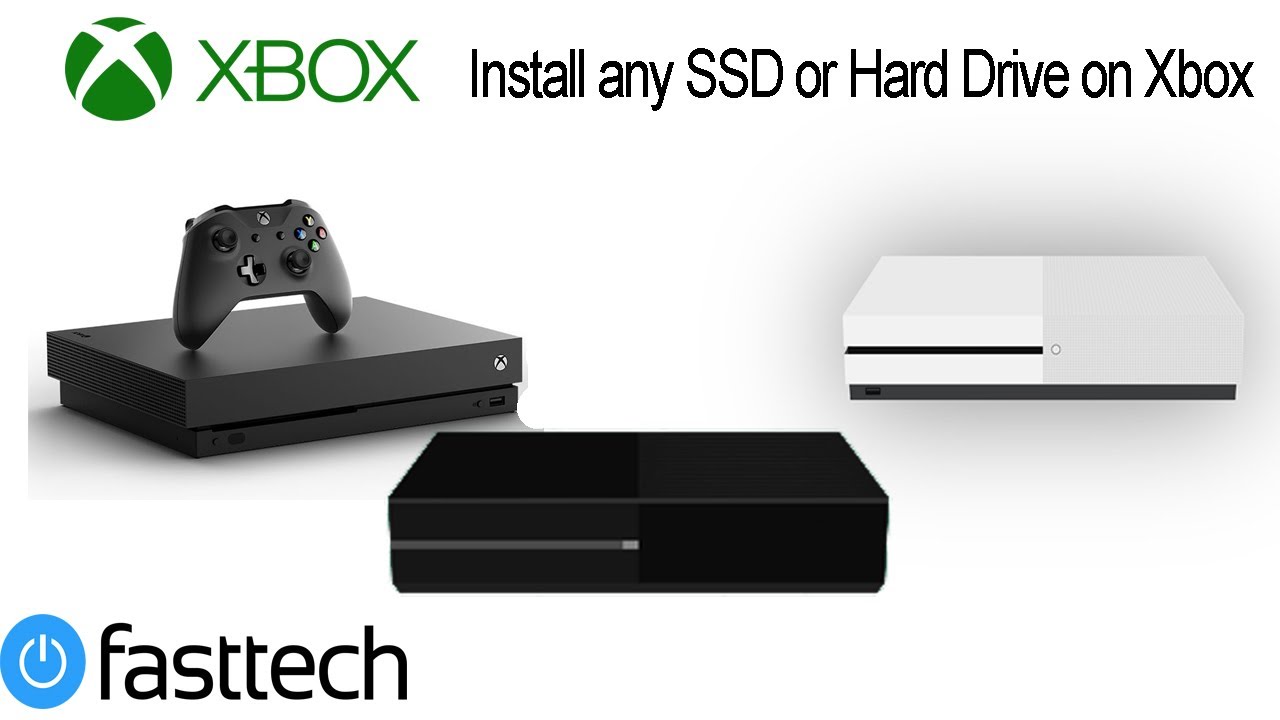 Install any SSD or Hard Drive in a Xbox One, Xbox One S or Xbox One X