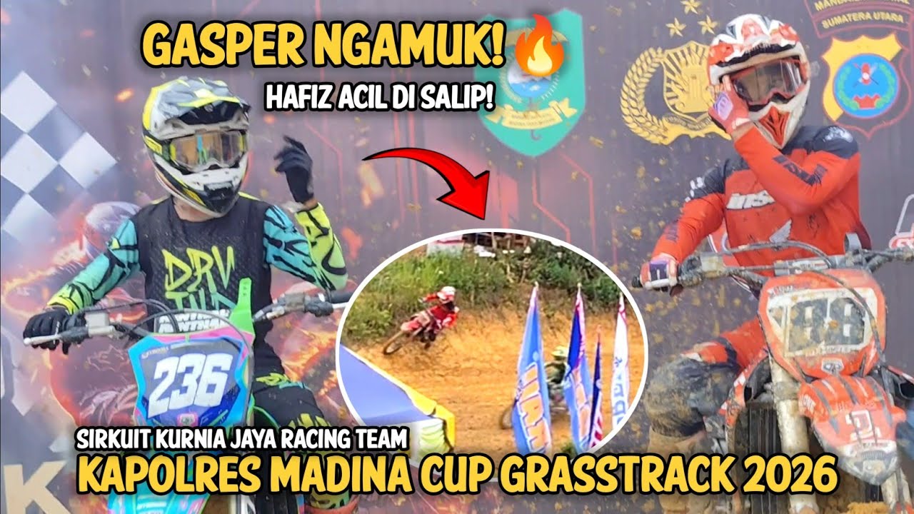 GILA! HABIB GASPER SALIP HAFIZ ACIL & LANGSUNG P1 😱 | MOTO 1 MX 250