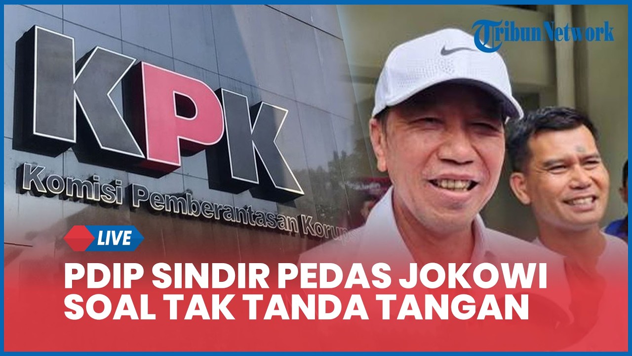 PDIP Sindir Pedas Jokowi soal Tak Tanda Tangan Revisi UU KPK: Cari Perhatian, Naikin Popularitas PSI