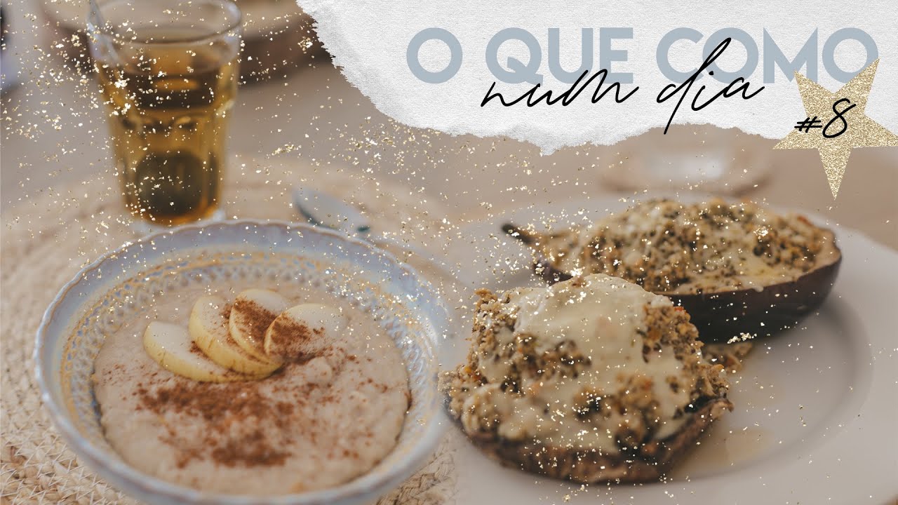O QUE COMO NUM DIA? #8 *cogumelos recheados & tostas de húmus* | Rute Dias