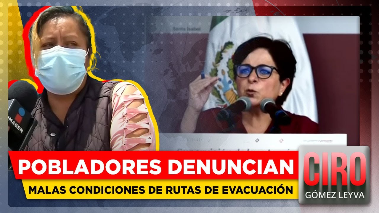 Entre baches y basura, así tendrían que evacuar estas comunidades cercanas al Popo | Ciro