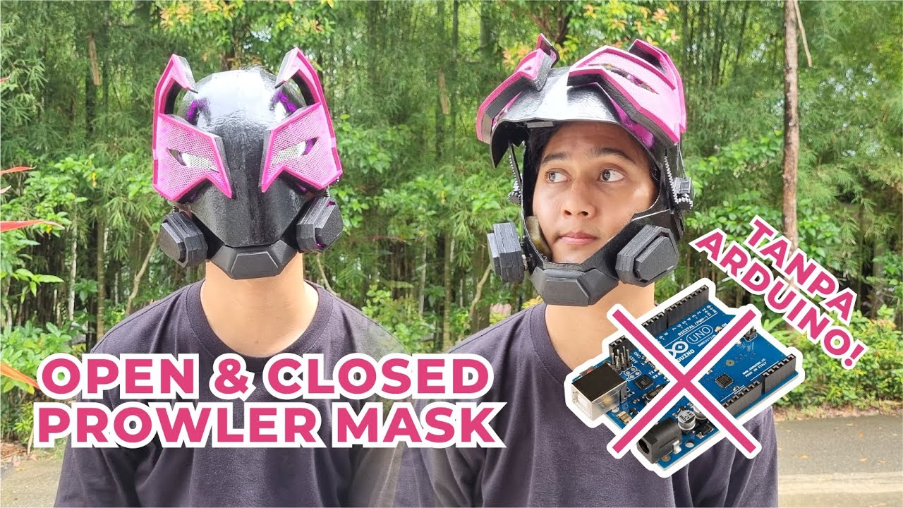 Bikin PROWLER MASK cuma pake KARDUS! (OPEN & CLOSED OTOMATIS)