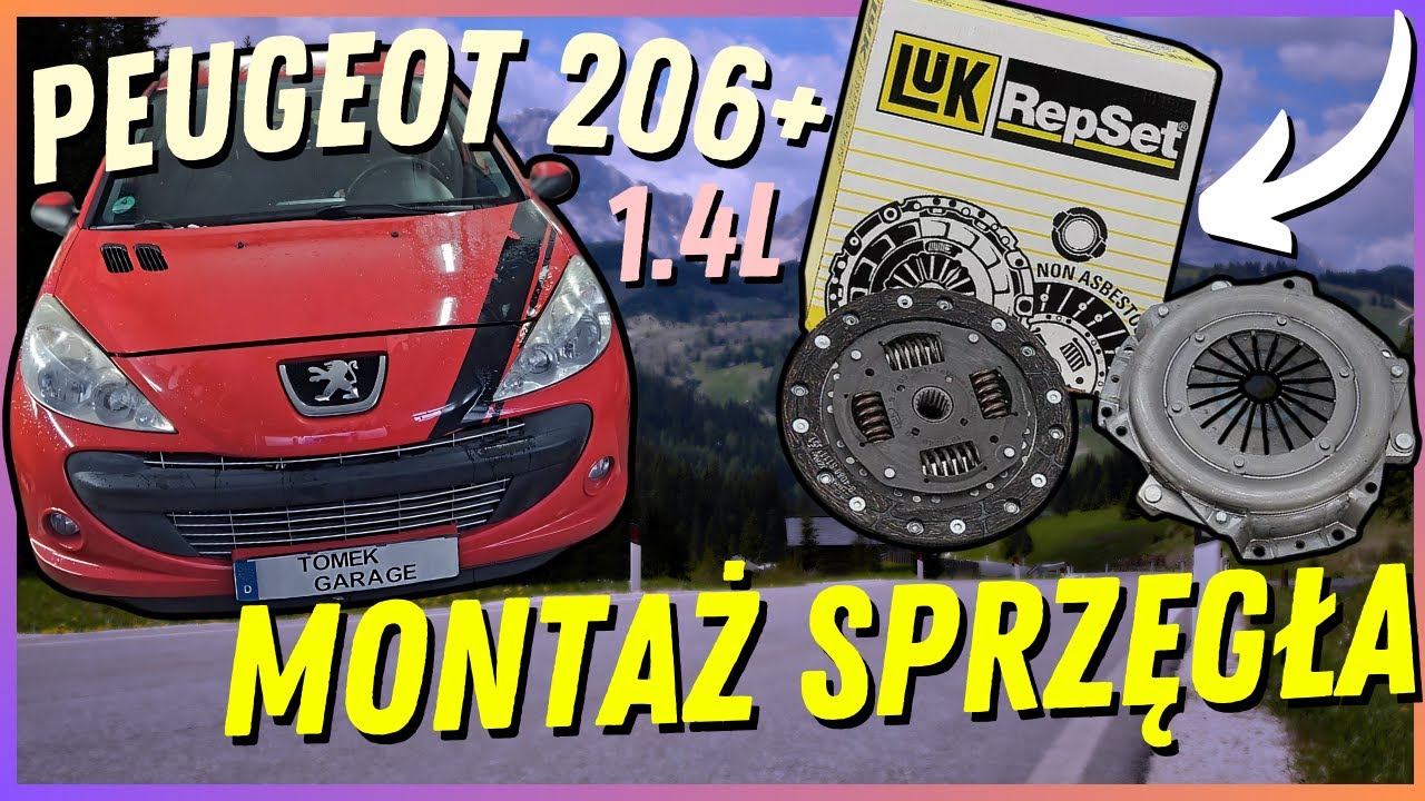 Montaż Sprzęgła ⚙️ Peugeot 206+ | 1.4 Benzyna