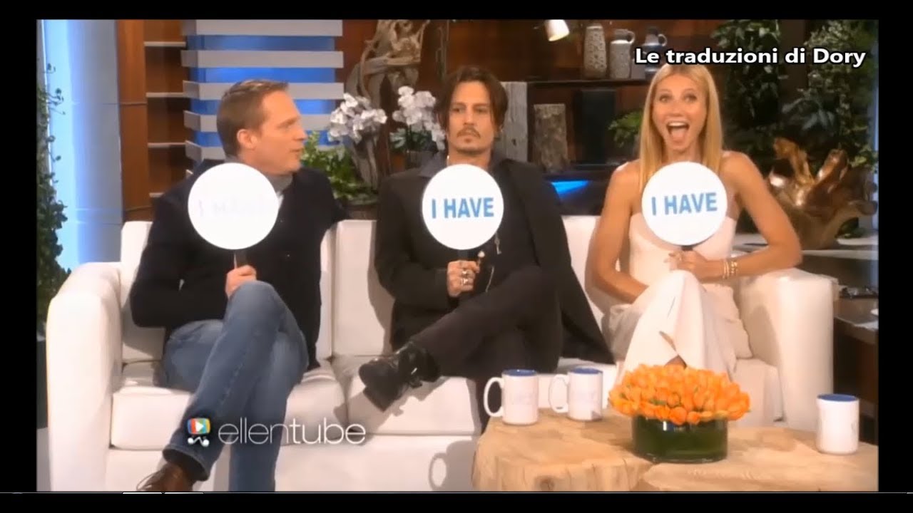 i MIGLIORI NEVER HAVE I EVER di Ellen- Johnny Depp, One Direction, Emma Stone, Pink..