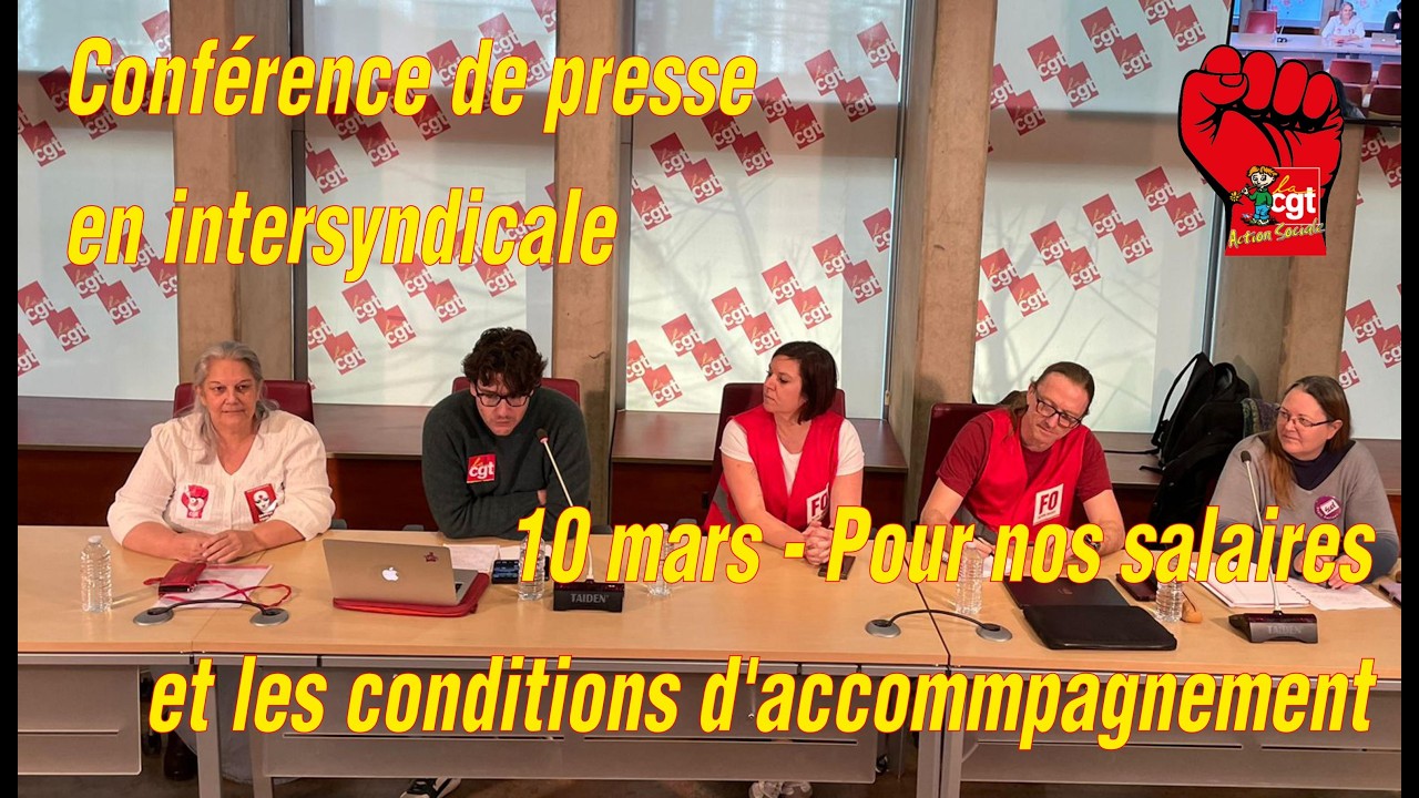 Mobilisation du 10 mars - conférence de presse