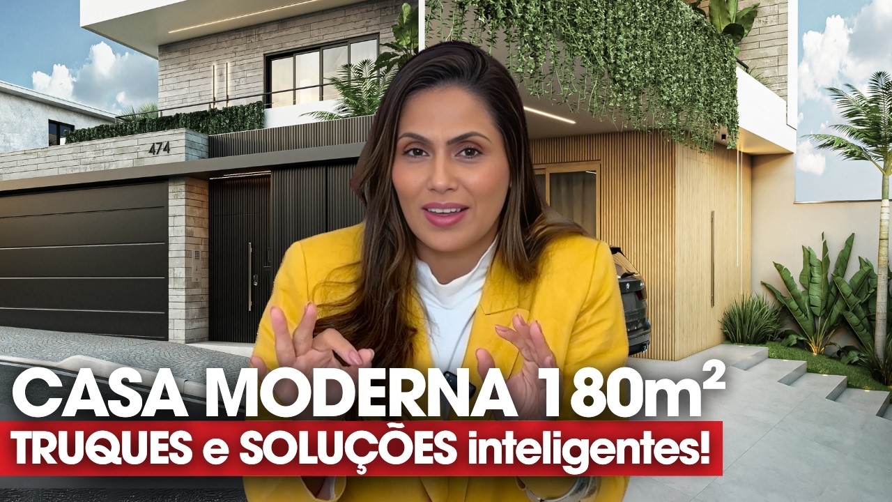 TOUR por uma casa moderna de 180m² com espaços bem planejados!