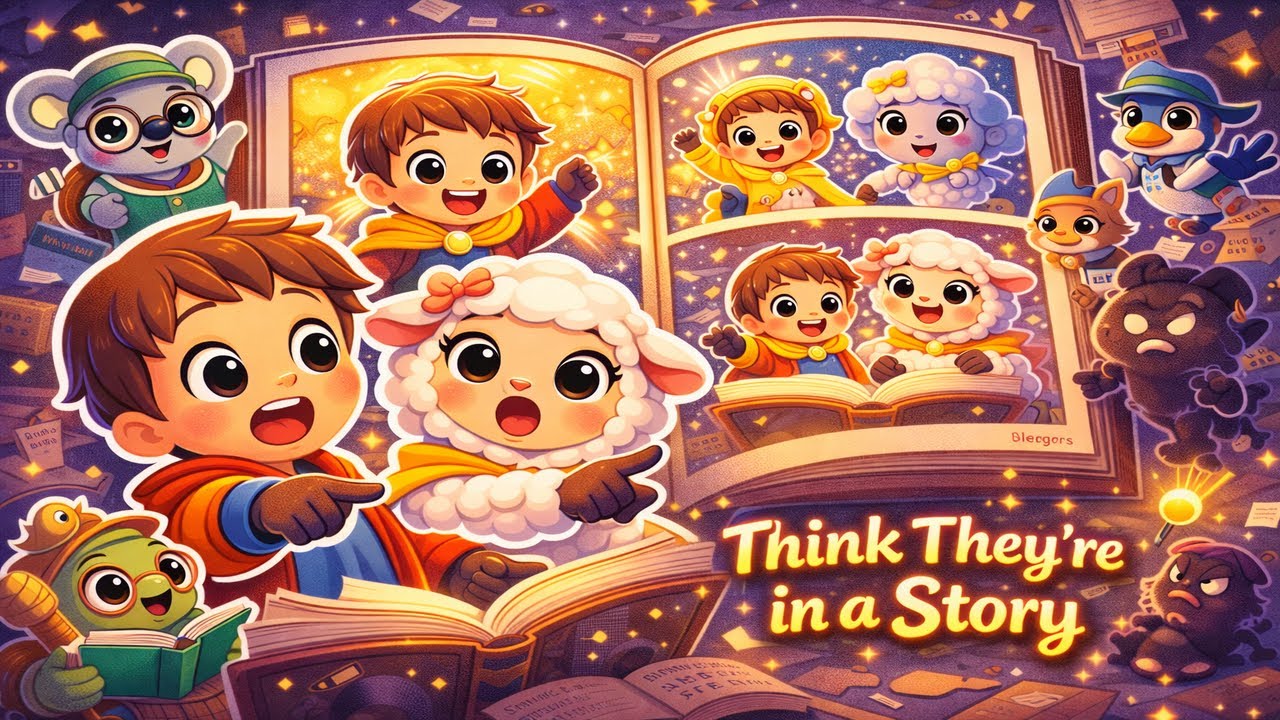 Finn and Dolly Think They’re in a Story 📖✨ | A Magical 3D Kids Adventure Cartoon