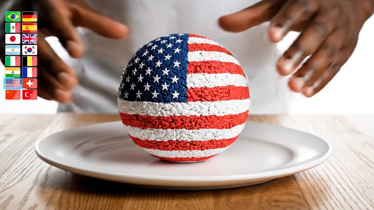 What’s Inside the Flag Ball? 🇺🇸🇯🇵🇮🇹 Satisfying ASMR Reveal