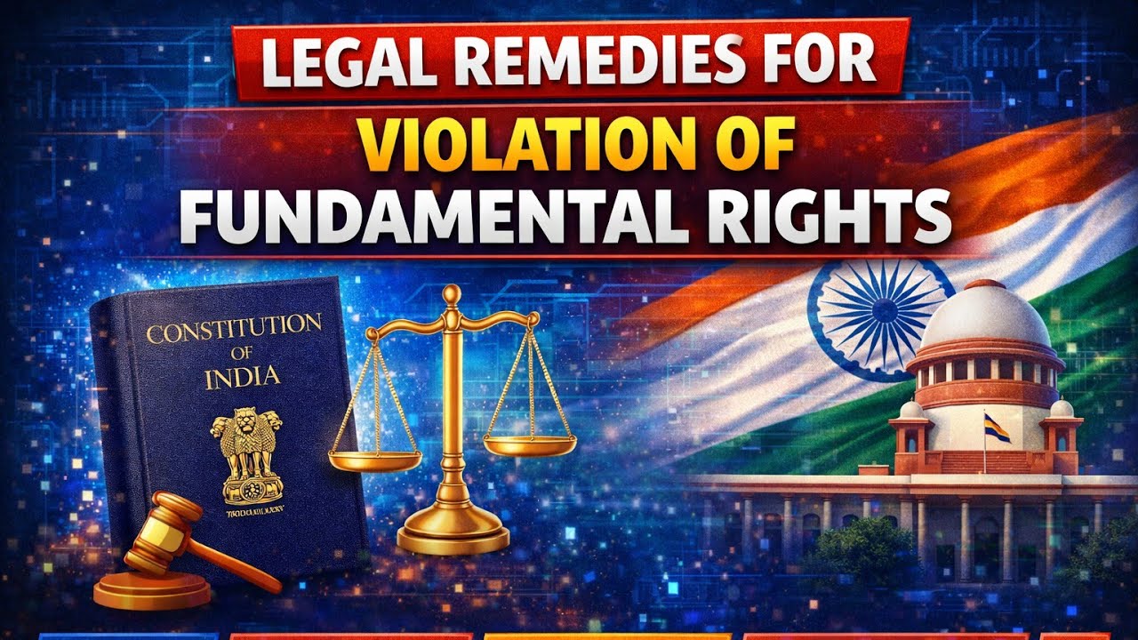 Legal remedies for the violation of fundamental rights under the Indian Constitution.