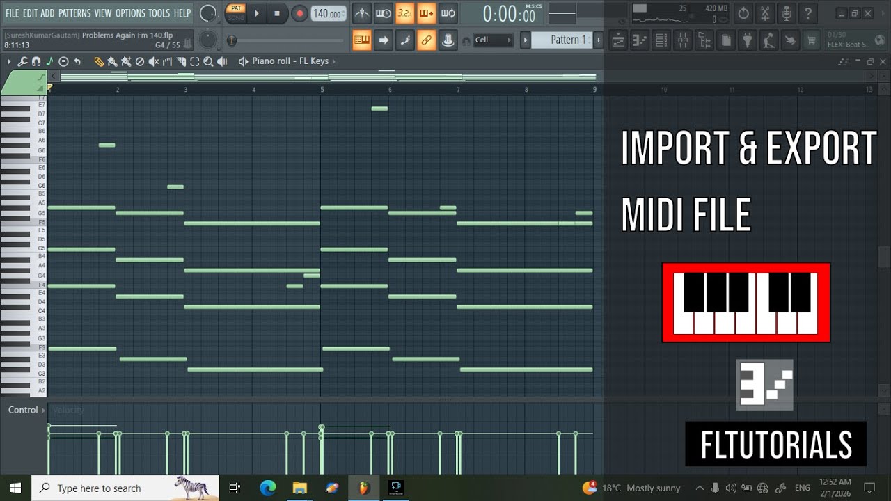 How to Import and Export MIDI in FL Studio | Complete Beginner Tutorial
