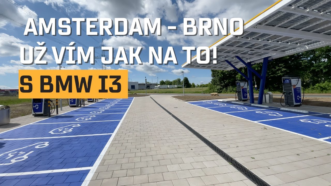 BMW i3 z Amsterdamu do Brna
