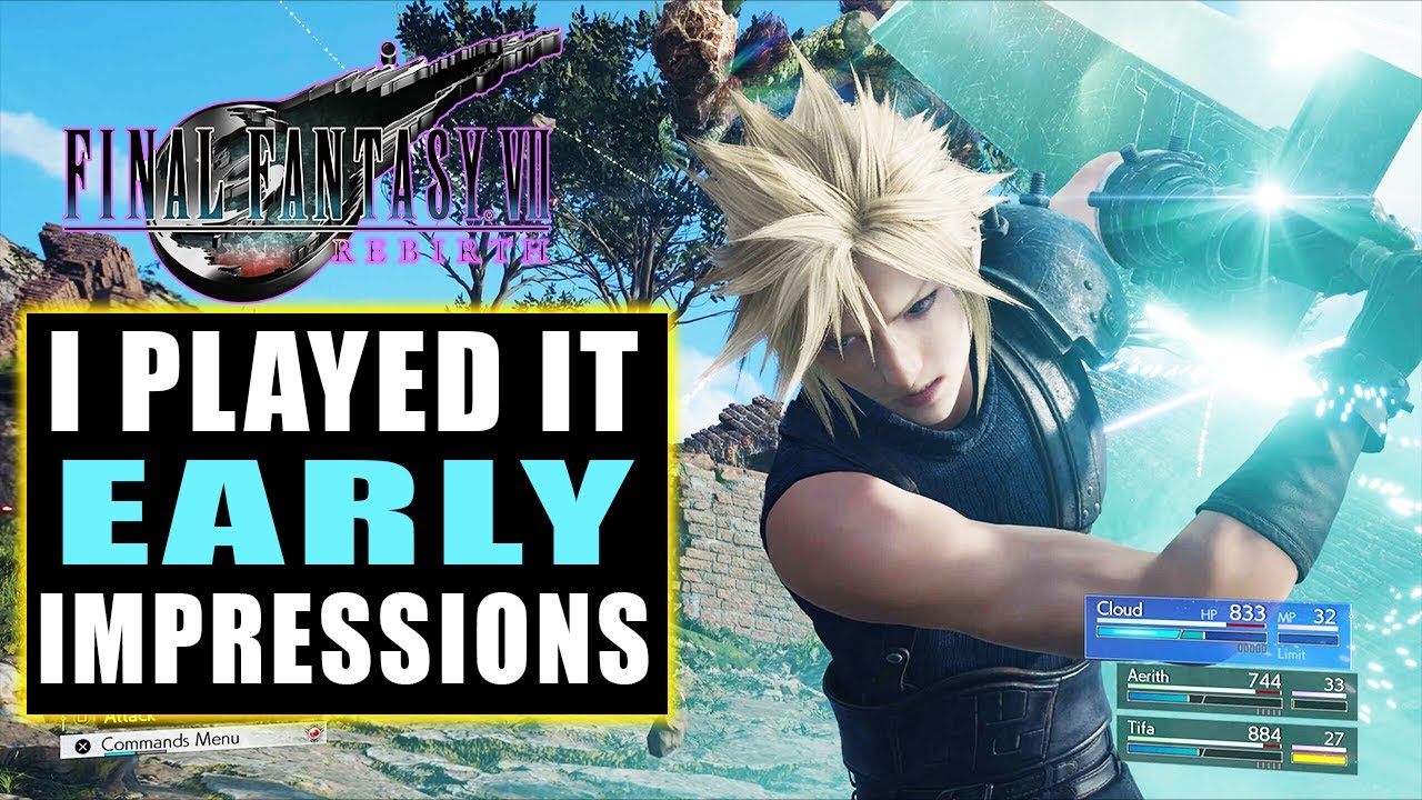 Final Fantasy VII Rebirth: Played the game 4 hours -  My Early Gameplay Impressions and Insights
