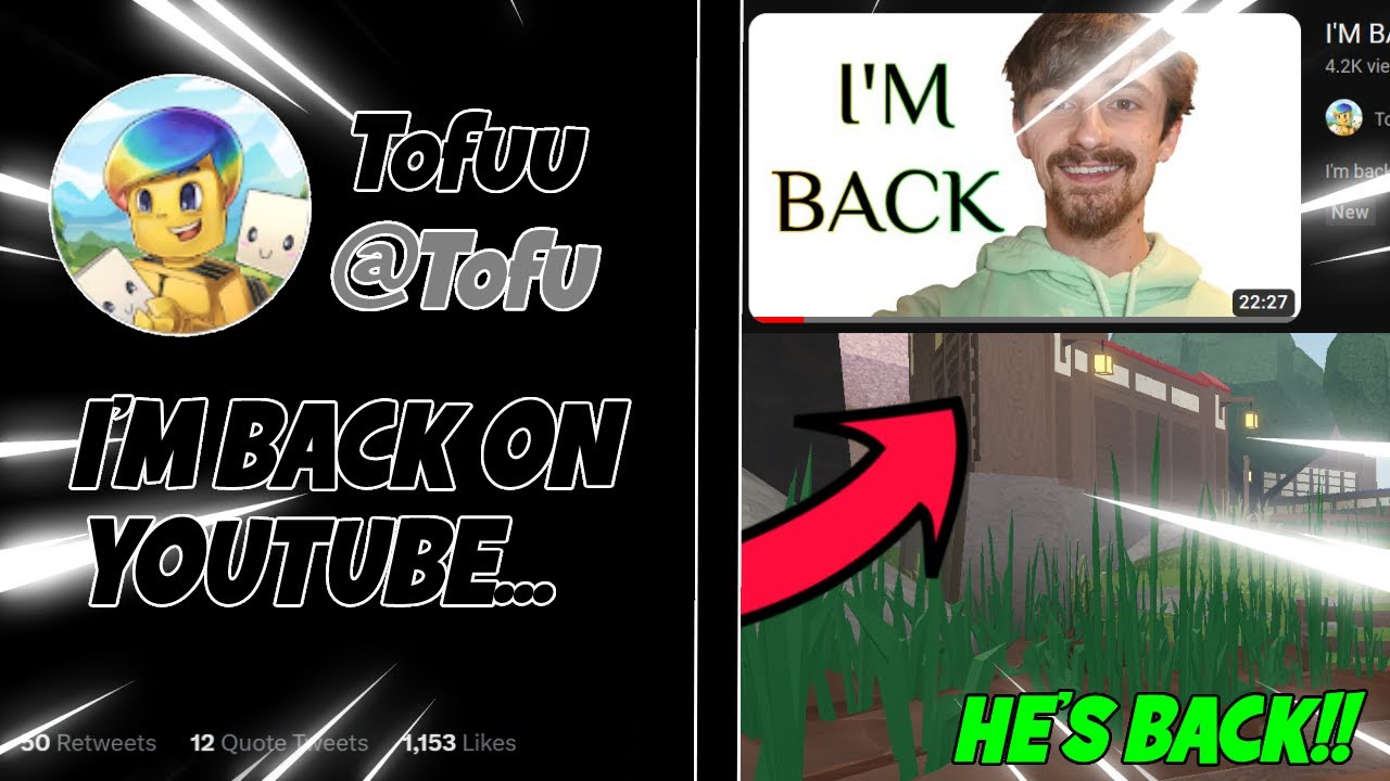 This MISSING Roblox YouTuber *FINALLY* CAME BACK... (Tofuu)