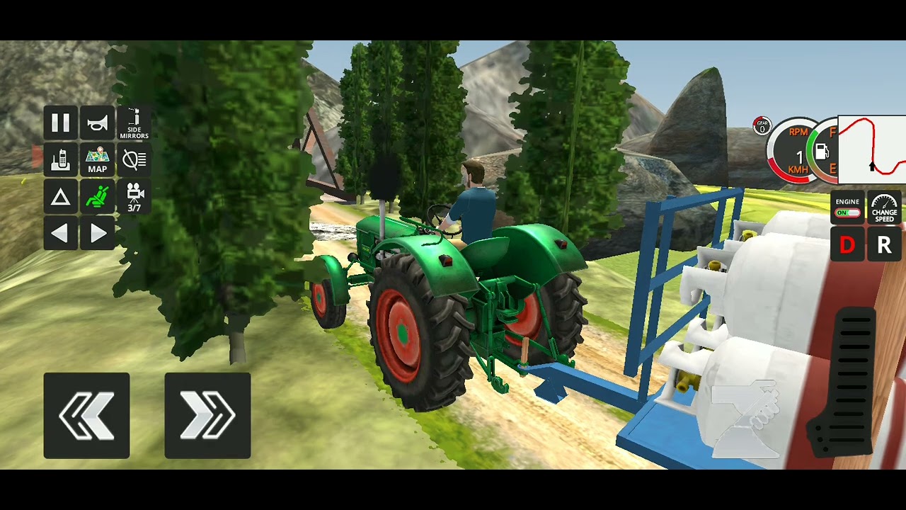 #Tractor trolley game#  gas silender transport