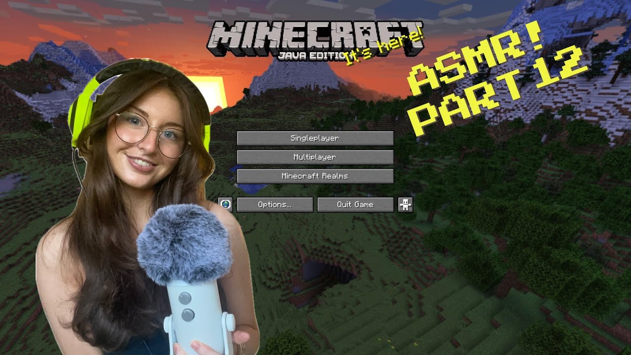ASMR 1+ hour Minecraft Gameplay⚒️ (controller clicking, Minecraft music, whispering)
