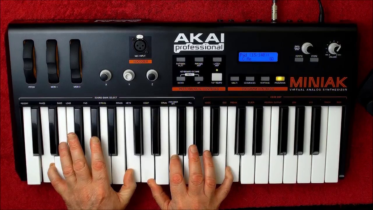 The AKAI Miniak VA Synth - Let's Play Some Of The AMAZING Multi Patches