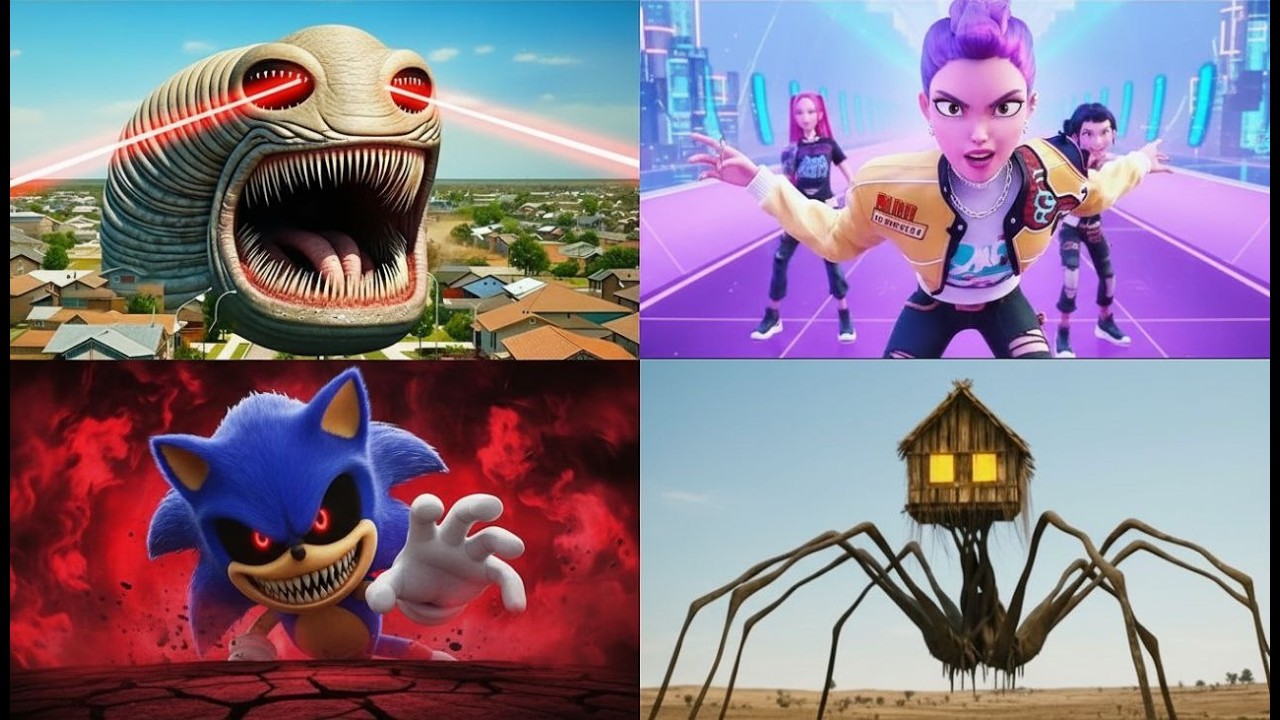 Erosion Worm 🆚 Kpop Demon Hunters 🆚 Sonic.Exe 🆚 Spider House - Tiles Hop Edm Rush
