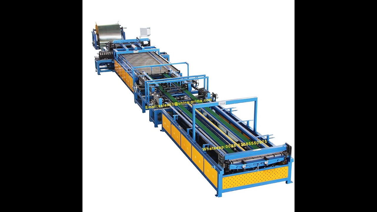 Prima automatic hvac duct line v , square pipe production line 5 exported to Brazil