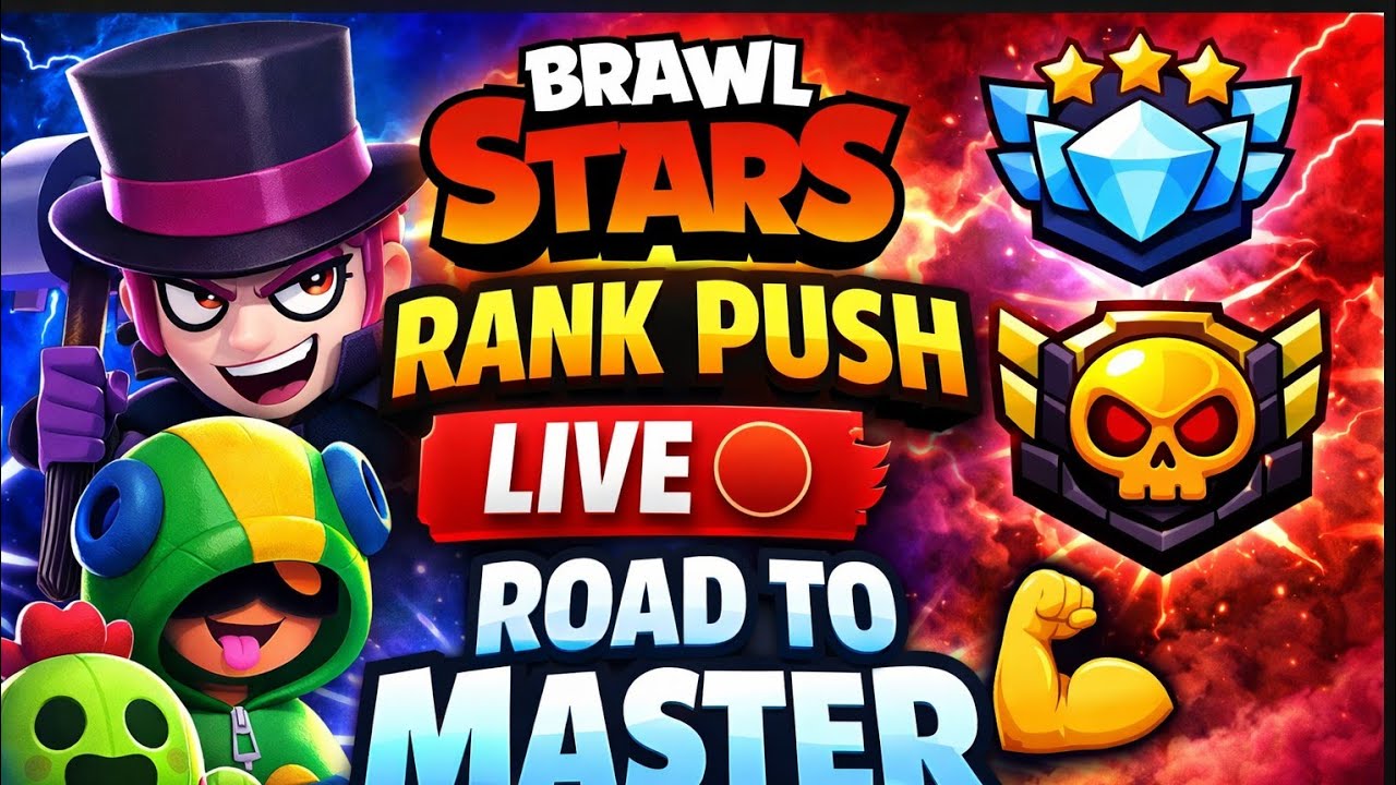 Brawl Stars LIVE 🔴 | Rank Push | Solo Gameplay
