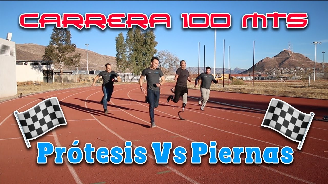 Prótesis Vs Piernas: Carrera 100 metros