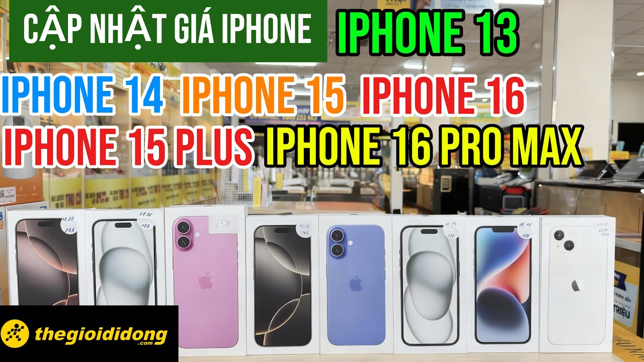 Giá Này MUA LIỀN! iPhone 13,14,15,16 Pro Max Đang Rẻ Nhất hiện Tại Thế Giới Di Động Giáng Sinh