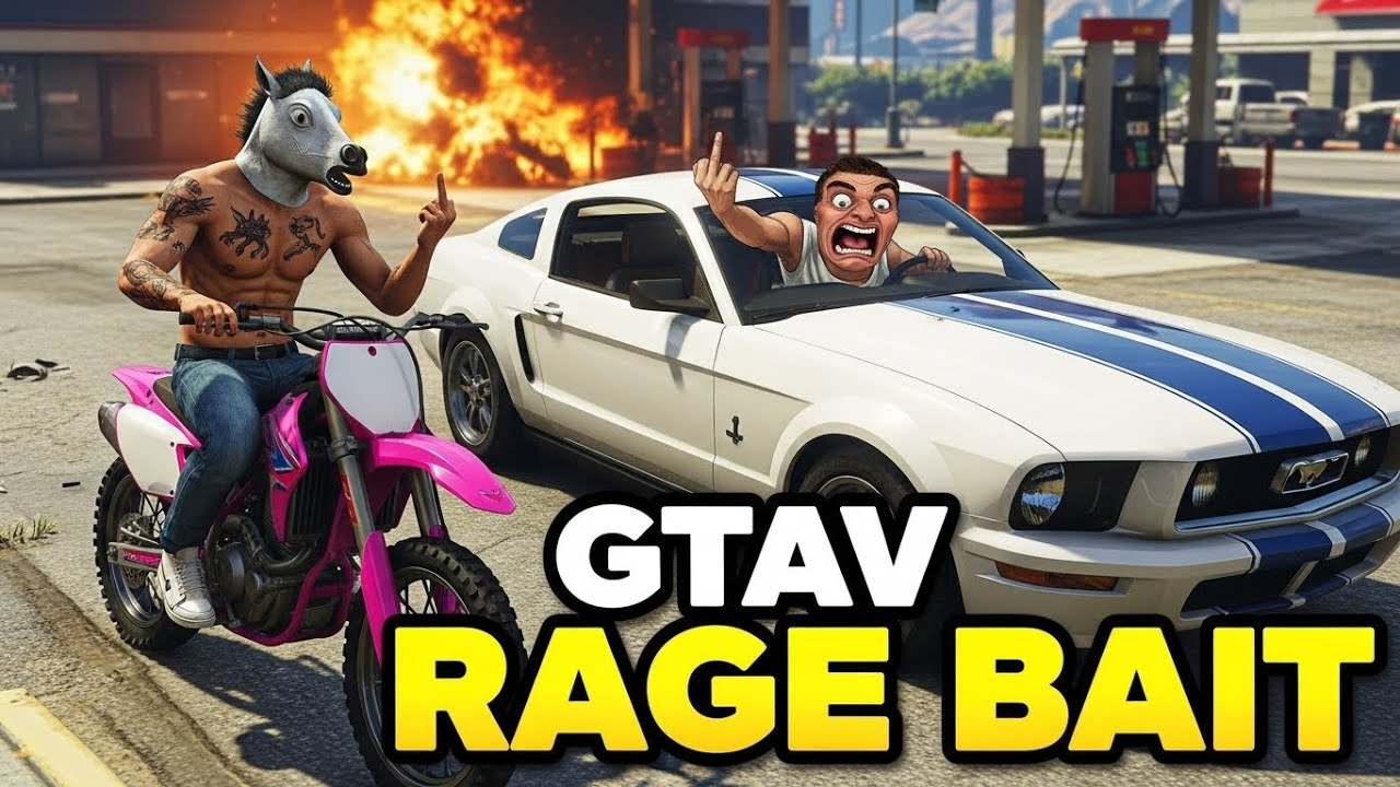 Instant Karma: NPC Trolling with a GTA 5 Funny Bike Kick (Rage Bait Moments) 💥😂
