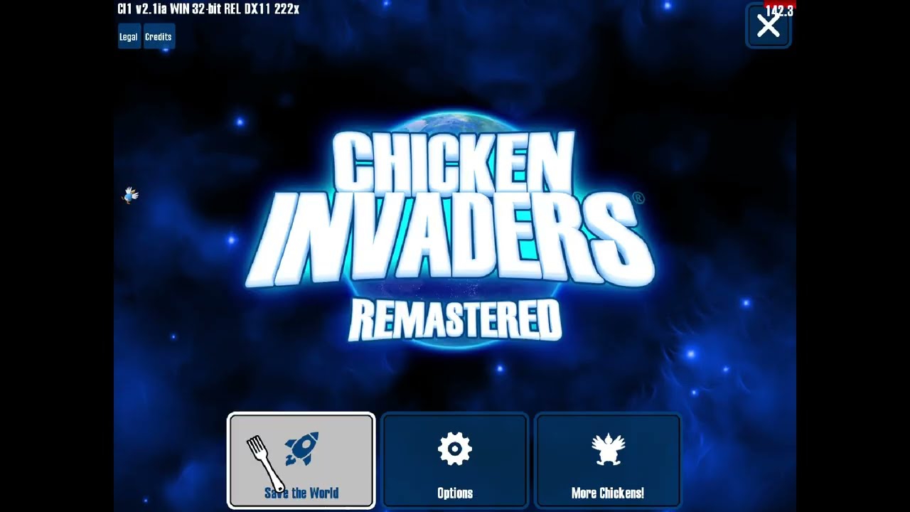 Chicken Invaders 1 - 8072500 points (167 waves)
