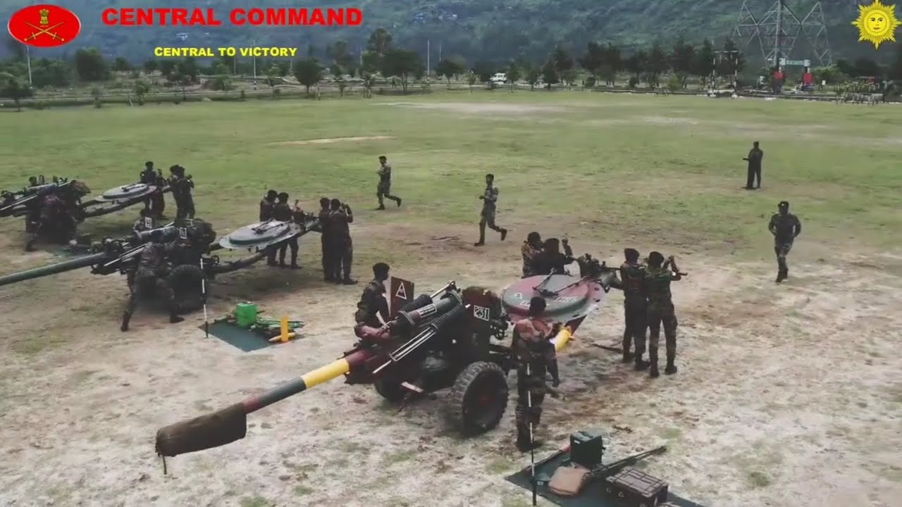 105mm Indian Field Gun Deployment Drill | Indian Army Corps of Artillery
