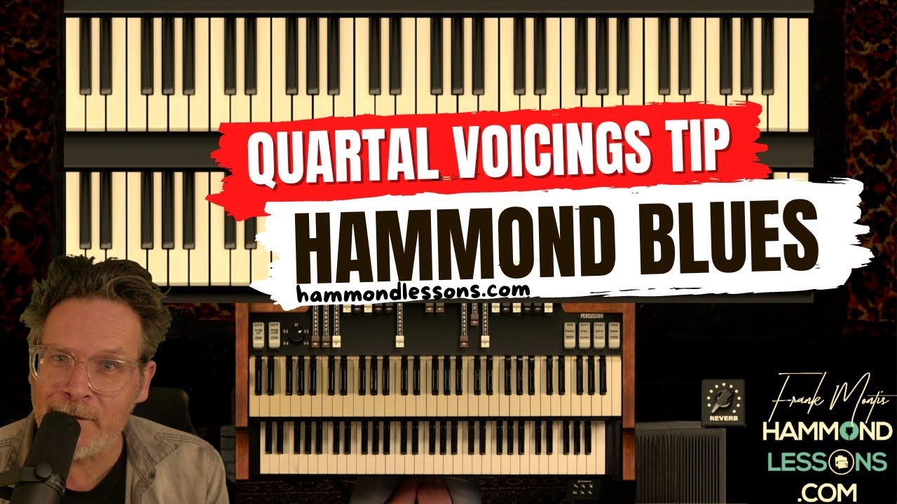 Quick Tip On Quartal Voicings in a Hammond Blues  | Hammond Organ Tutorial