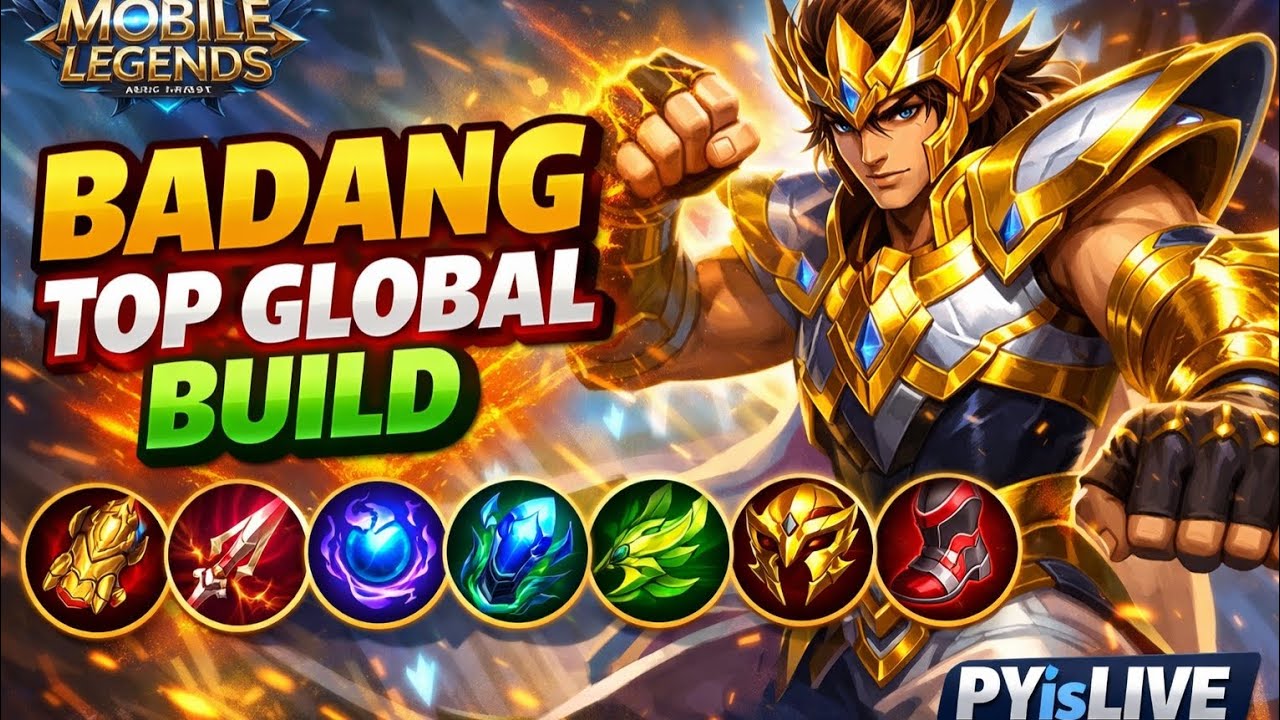BADANG TOP GLOBAL BUILD 2026 😱 BEST ROAM BUILD INSANE DAMAGE! | MLBB~~